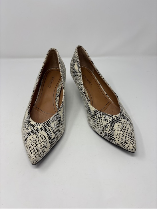 Vionic Shoes - Vionic | 7 Josie Snake-Print Pointed Toe Flats in Cream and Black